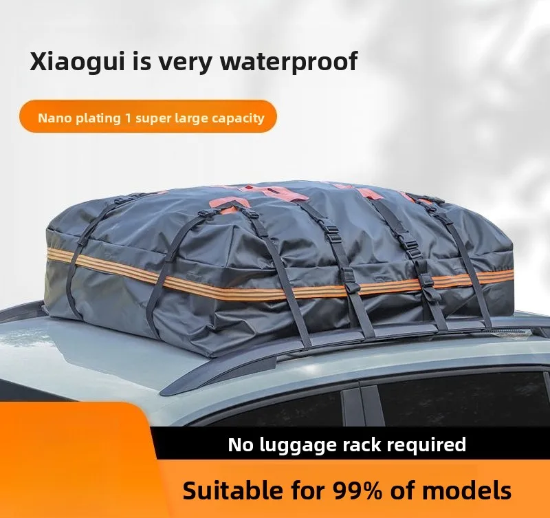 

New Thickened Roof Luggage Bag Camping Travel Bag Waterproof SUV Roof Luggage Storage Car Luggage Rack