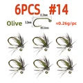 6pcs size 14 olive
