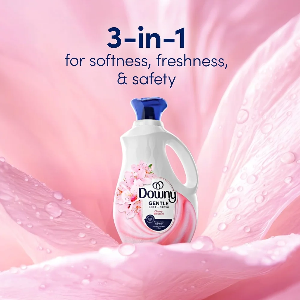 منعم الأقمشة السائلة اللطيفة 93 أونصة سائلة 138 تحميل نعومة نضارة رائحة زهر الكرز كفاءة عالية سهلة الاستخدام