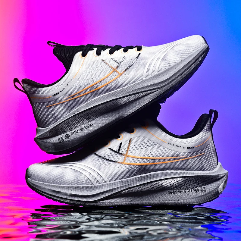 

Men's Shoes Breathable All-match Mesh Shoes Sports Carbon plateShoes Men's All-match Wear-resistant Running Shoes for Men