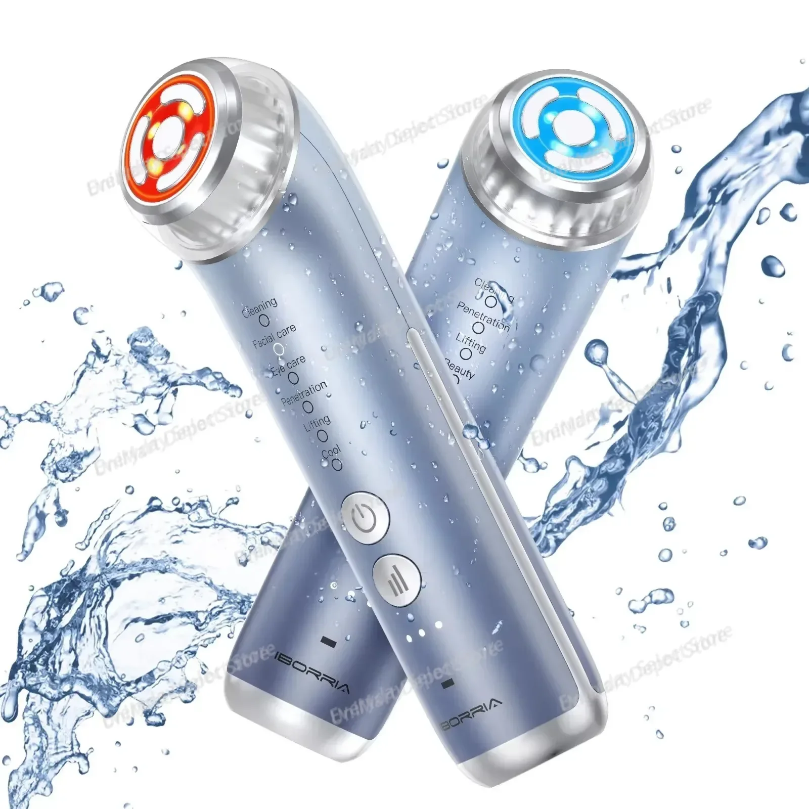 Multifunctional Facial Beauty Device Cleanser Microcurrent Face Neck Massager for Skin Rejuvenation Lifting Tightening