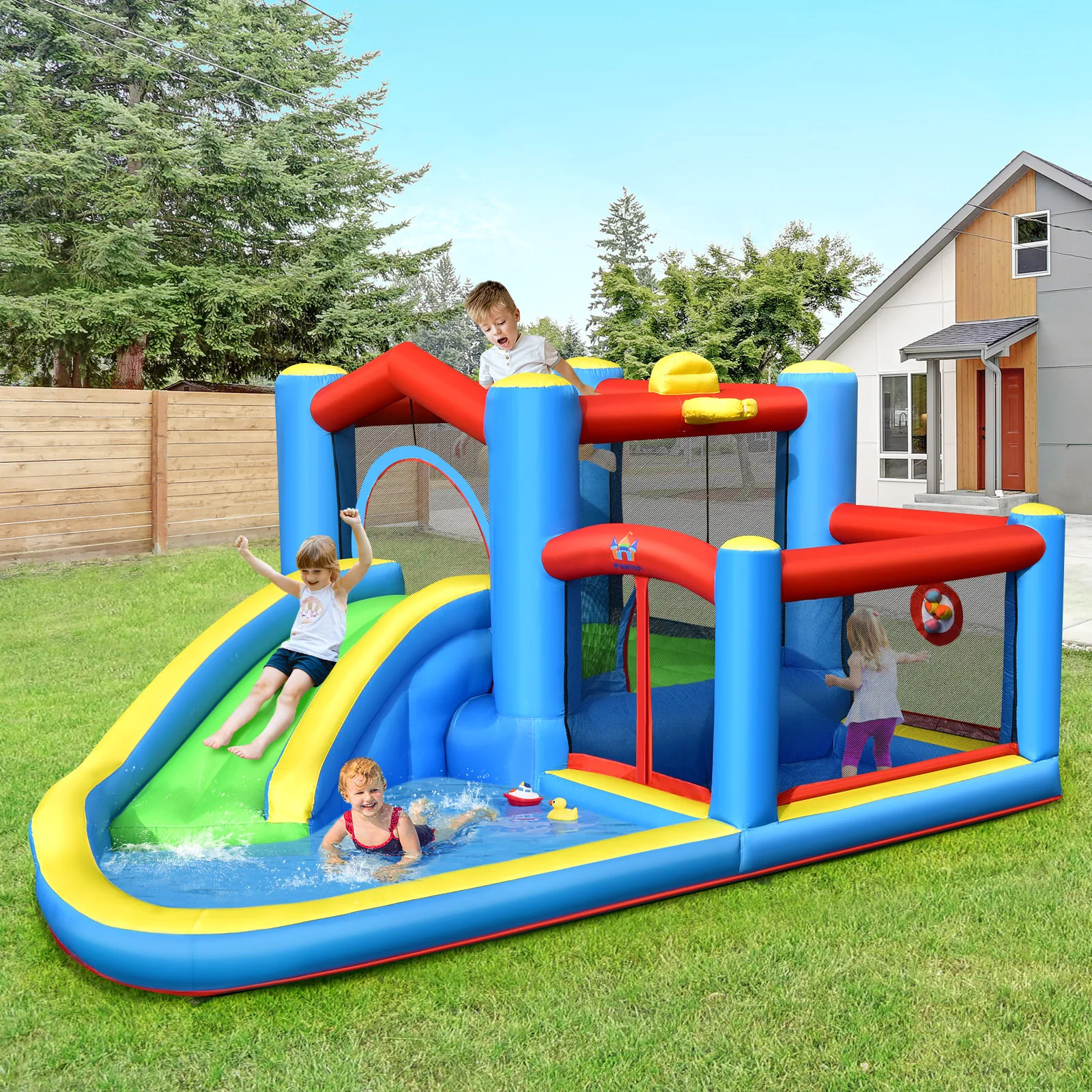 Inflatable Kids Water Slide & Bounce Castle 3