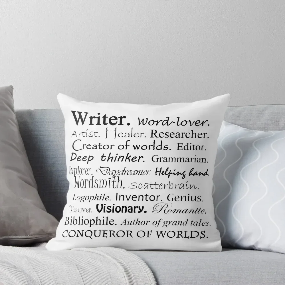 Writer Description Throw Pillow Cushions For Decorative Sofa luxury sofa pillows Pillow Covers Decorative pillow