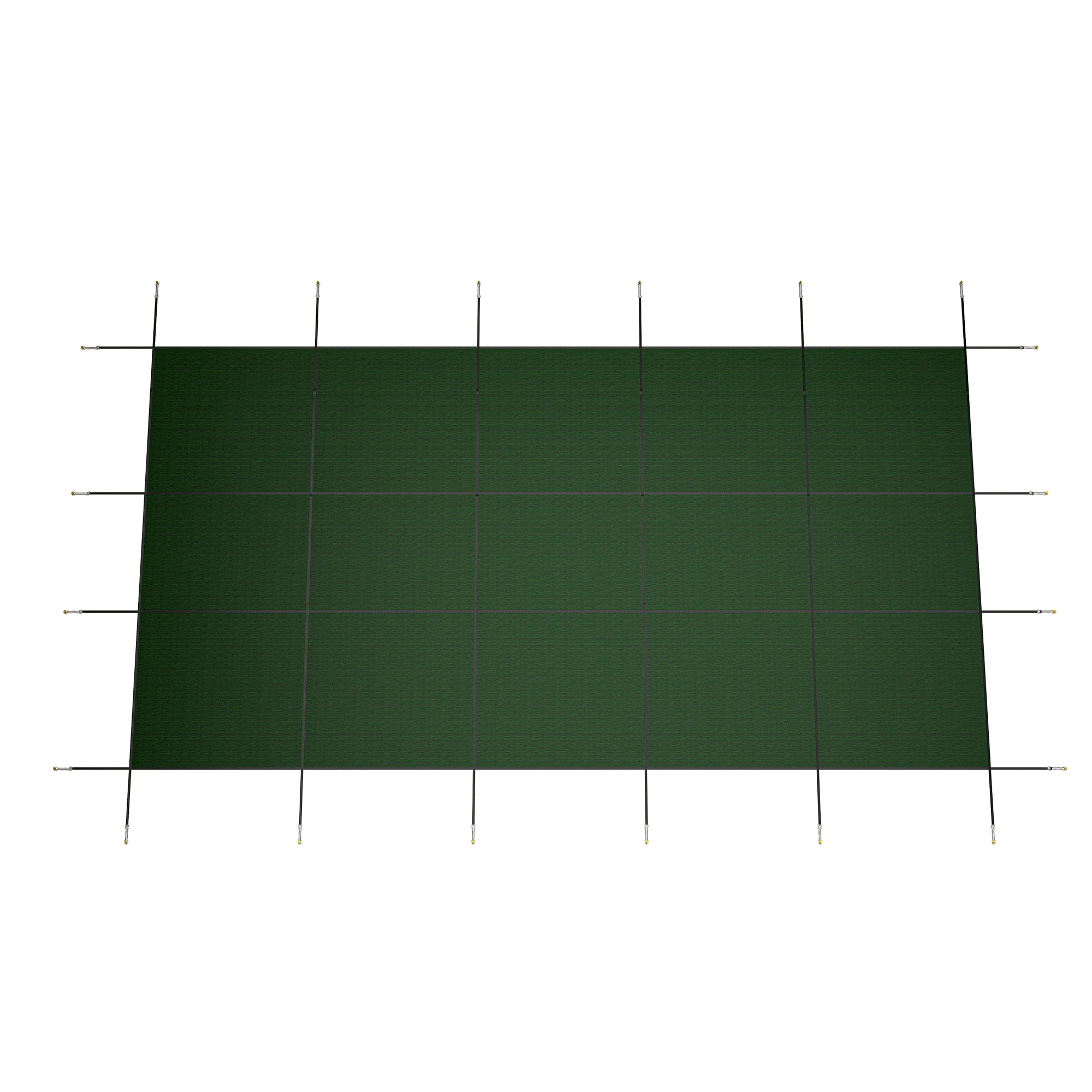 LZBEITEM Rectangle Pool Safety Cover Fits Swimming Pool, Mesh PP Inground Swimming Pool Covers, Green Winter Pool Cover