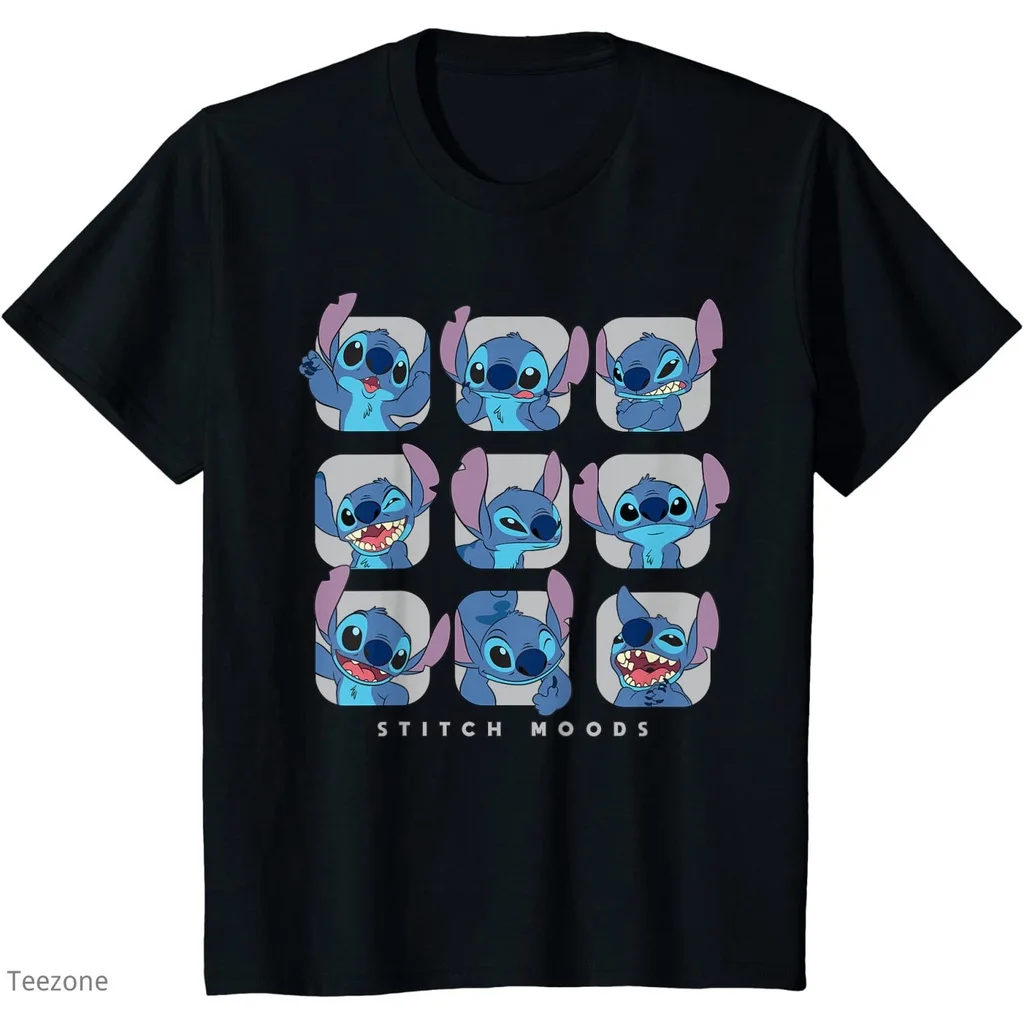 ITEM terlaris!! Kaus keluarga, Kaus pasangan, kaus Disney Lilo and Stitch Moods, untuk dewasa