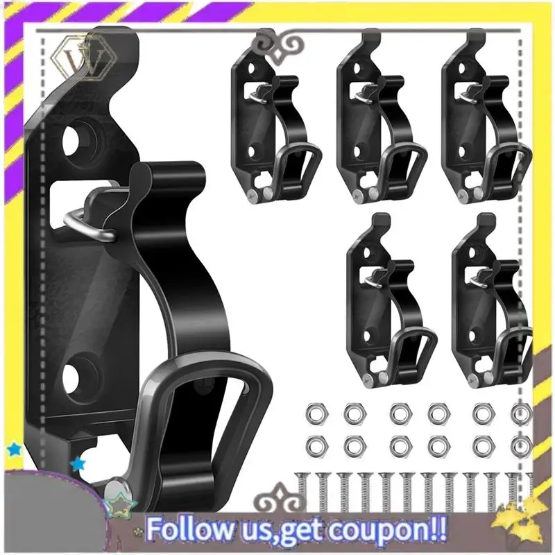 

L38A-6 шт. Металлическая стойка, металлические резиновые зажимы, монтажные кронштейны, прочный держатель топора, комплект крепления зажима (черный)