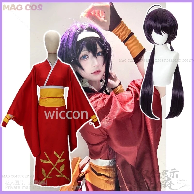 Anime Bungo Stray Dogs Cosplay Izumi Kyouka Costume Japanese Kimono Lovely Lolita Wigs For Woman Halloween Christmas Party Cos