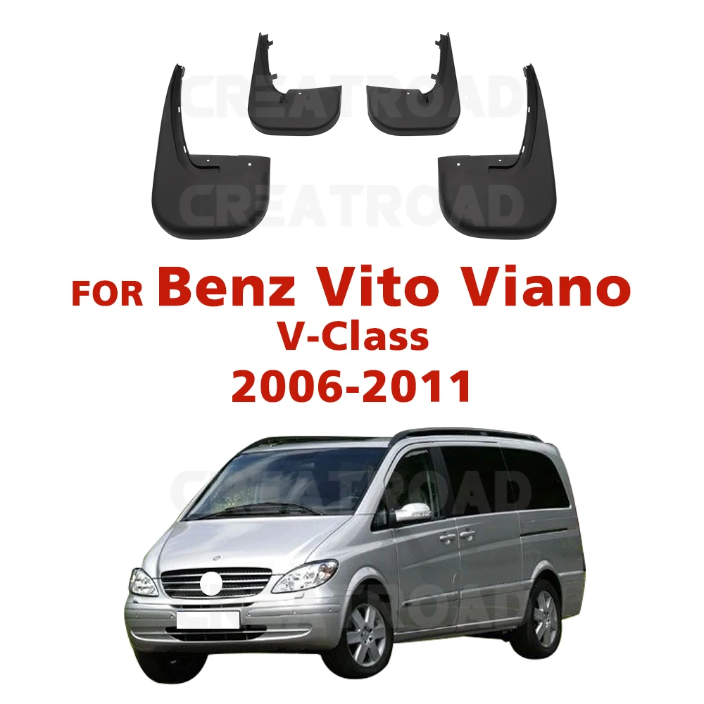 For Mercedes Benz Vito Viano V Class 2006 2007 2008 2009 2010 2011  W639  W447  Fender Mudflaps Splash Guards  Mudguards Mud