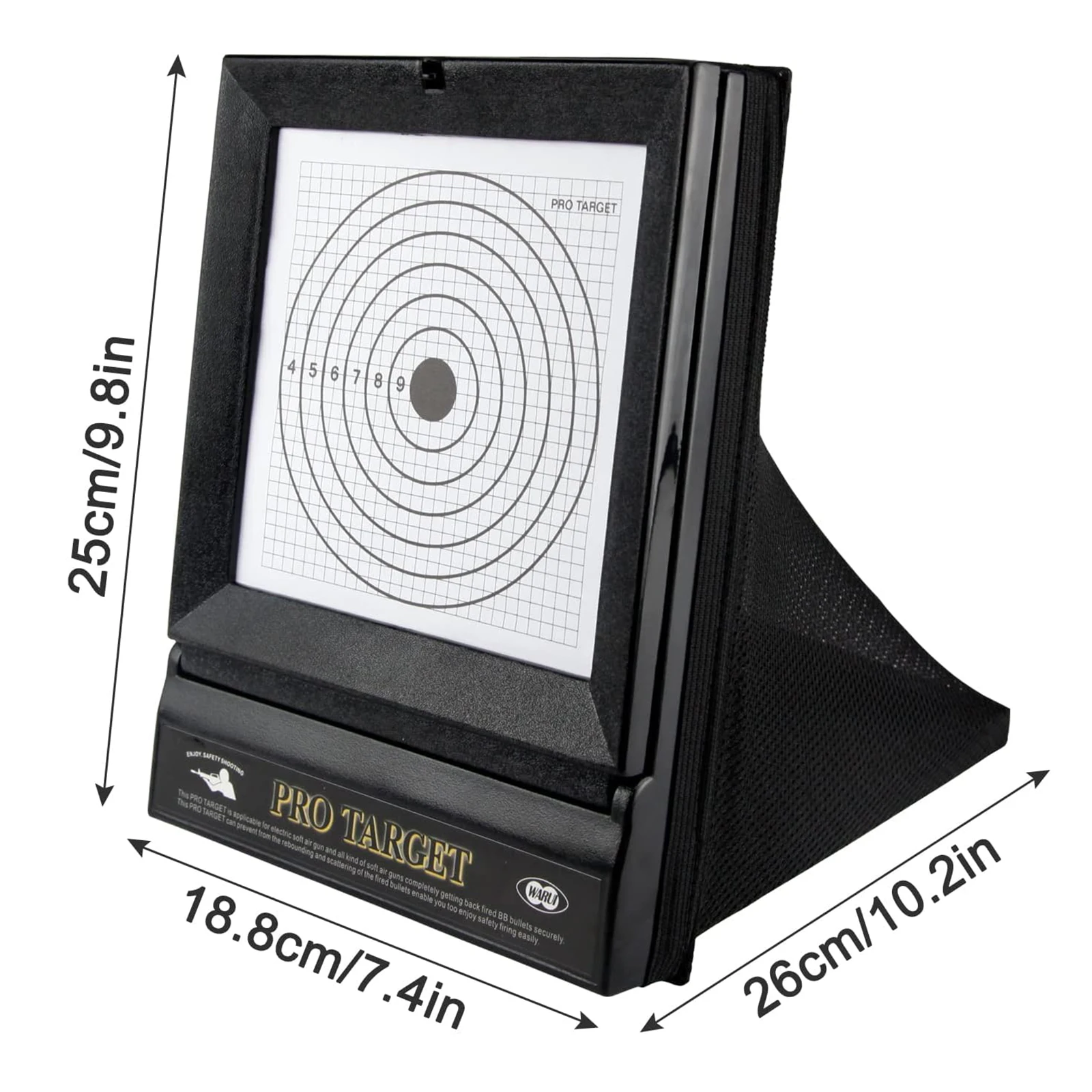 Protable BB Bullet Target Zeroing Set Airsoft Paper Target With Net Catcher for Indoor/Outdoor - view 3