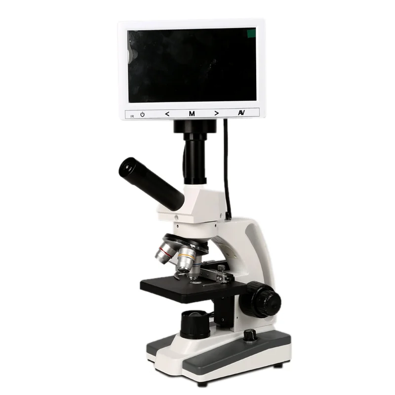 

9 inch 7inch HD cell biological microscope one drop of test Instrument optical observation tester Aluminum box