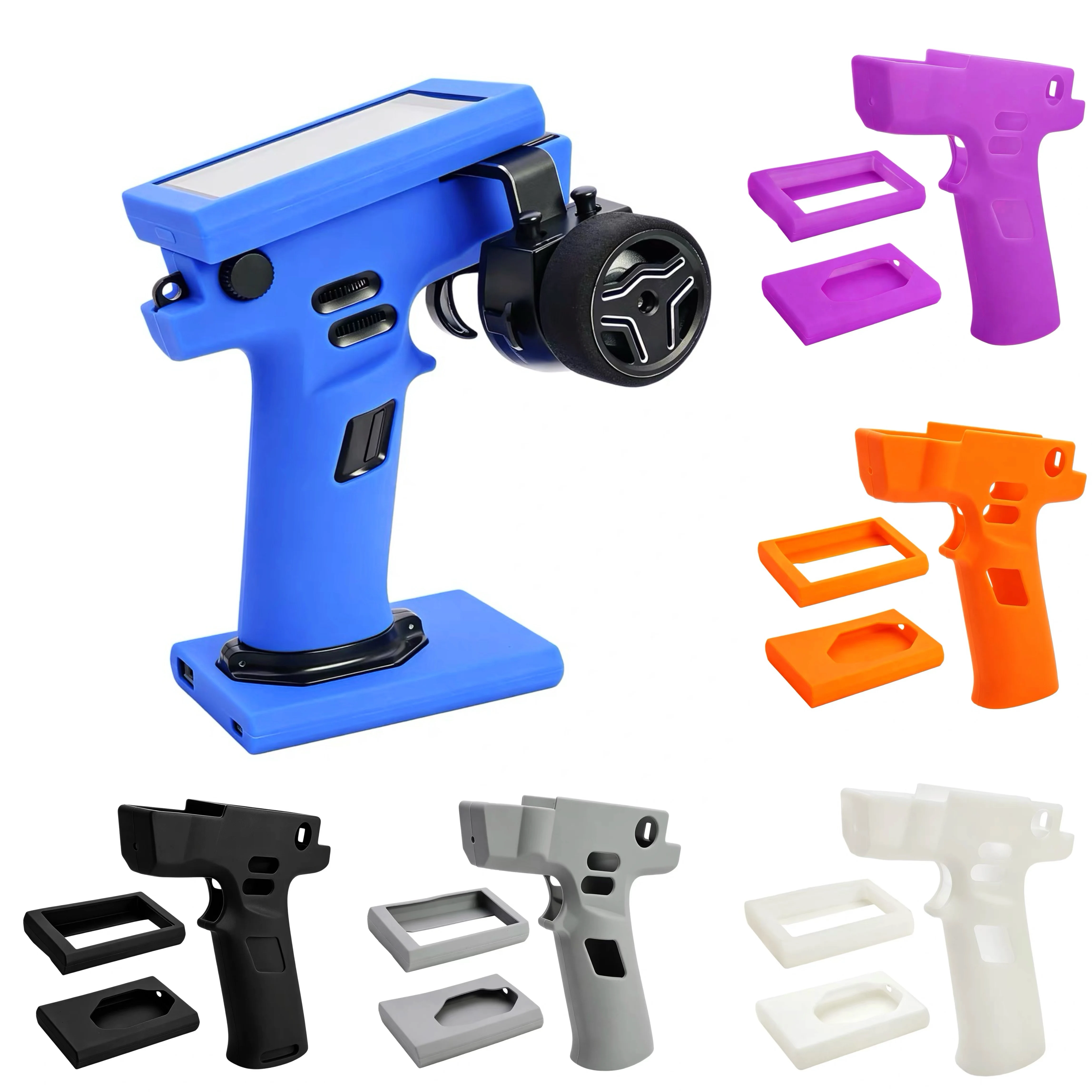 Silicone Skin Cover for FlySky Noble NB4/NB4+ Remote Controller, Shockproof Anti-Dust Protective Sleeve for RC Car Transmitter