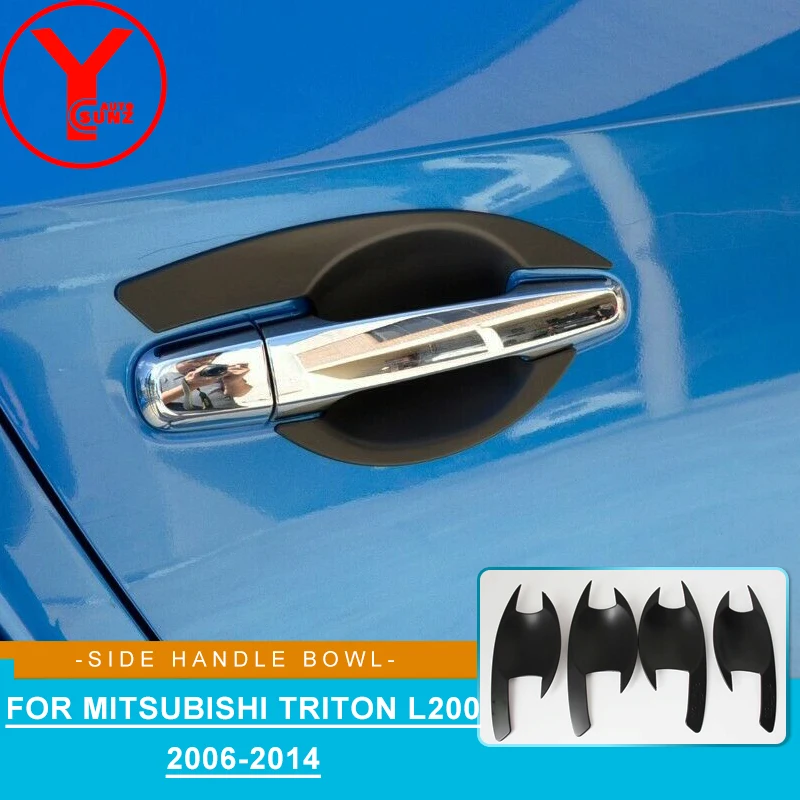 

Car Handle Bowl Insert Side Hand Catch Protector For Mitsubishi L200 Triton Pickup 2006 2007 2008 2009 2010 2011 2012 2013 2014