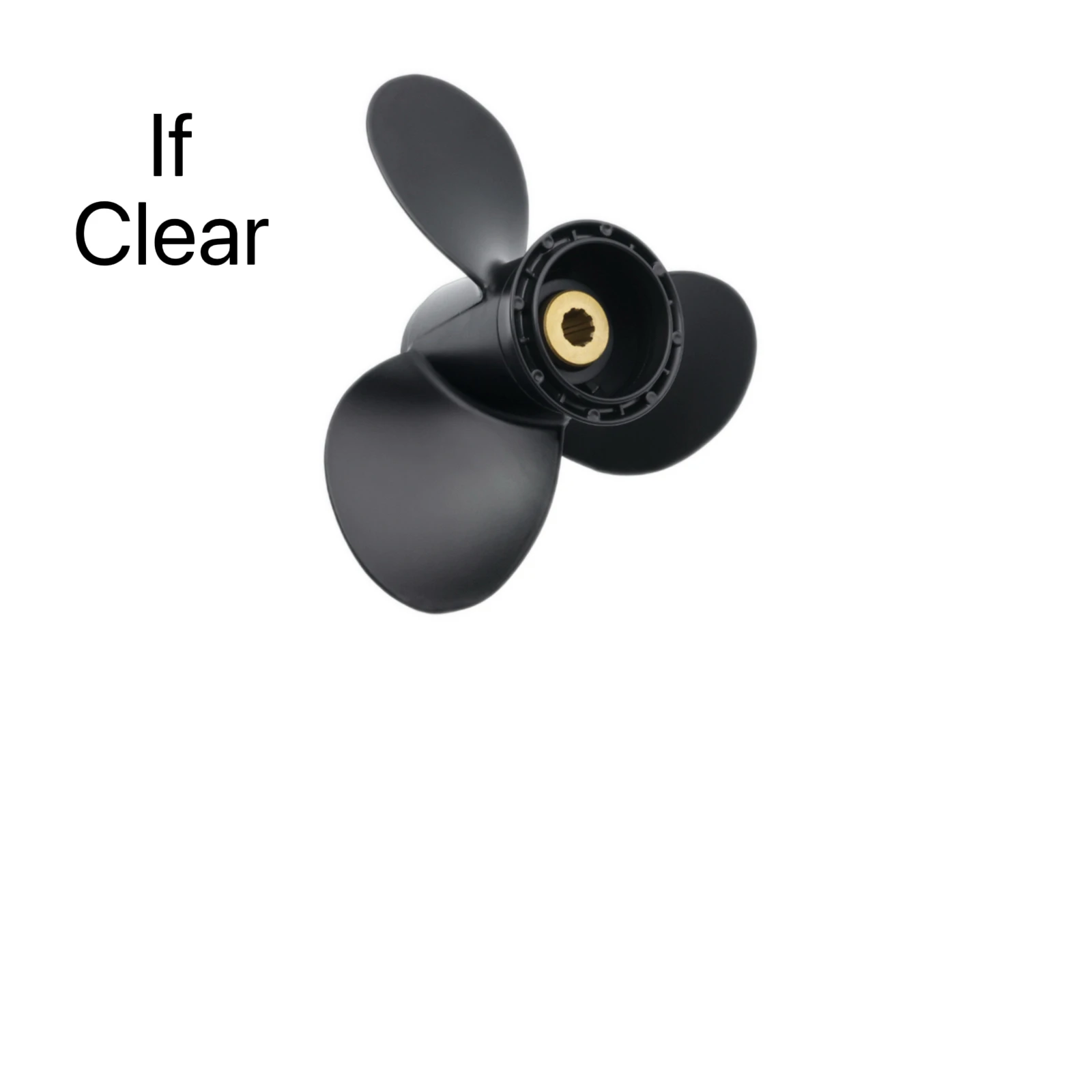 58100-93723-019 Сменный пропеллер для подвесного двигателя Suzuki 8, 9,9 15, 20 л.с., 9-1/4x9, черный, алюминий, 3 лопасти, простая установка