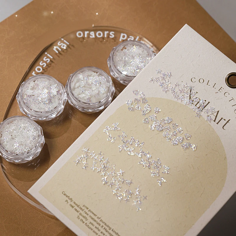 Luci olografiche Fantasia Nail Art Paillettes Nail Art Super Glitter Paillettes per ragazze Fai da te Glamour Nail Art Tools Manicure Decor