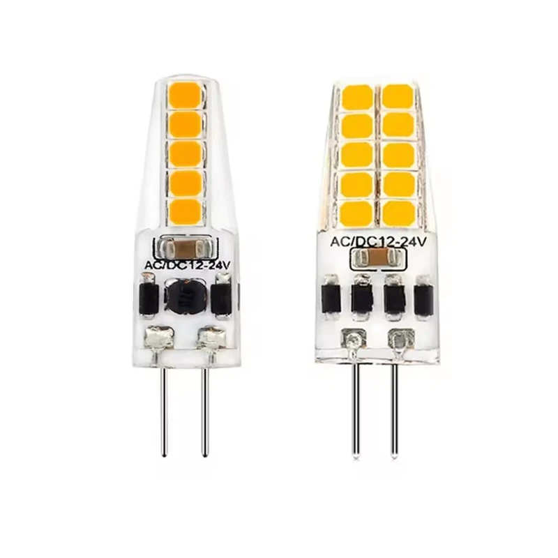 Imagem -02 - Mini Dimmable Lâmpada Led Luzes de Vela Substituir Halogênio Lustre Holofote g4 ca dc 12v 24v 5w 7w 2835smd 10 Pcs 30w 45w