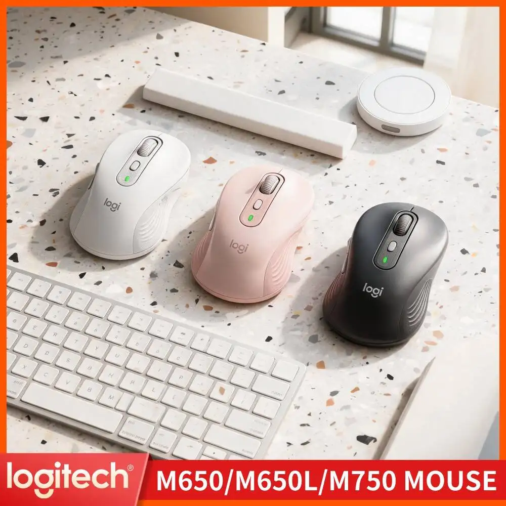 Silent M750 Bluetooth Mouse - SmartWheel Precision Scroll, Recycled Body, 10m Range, Office Must-Have