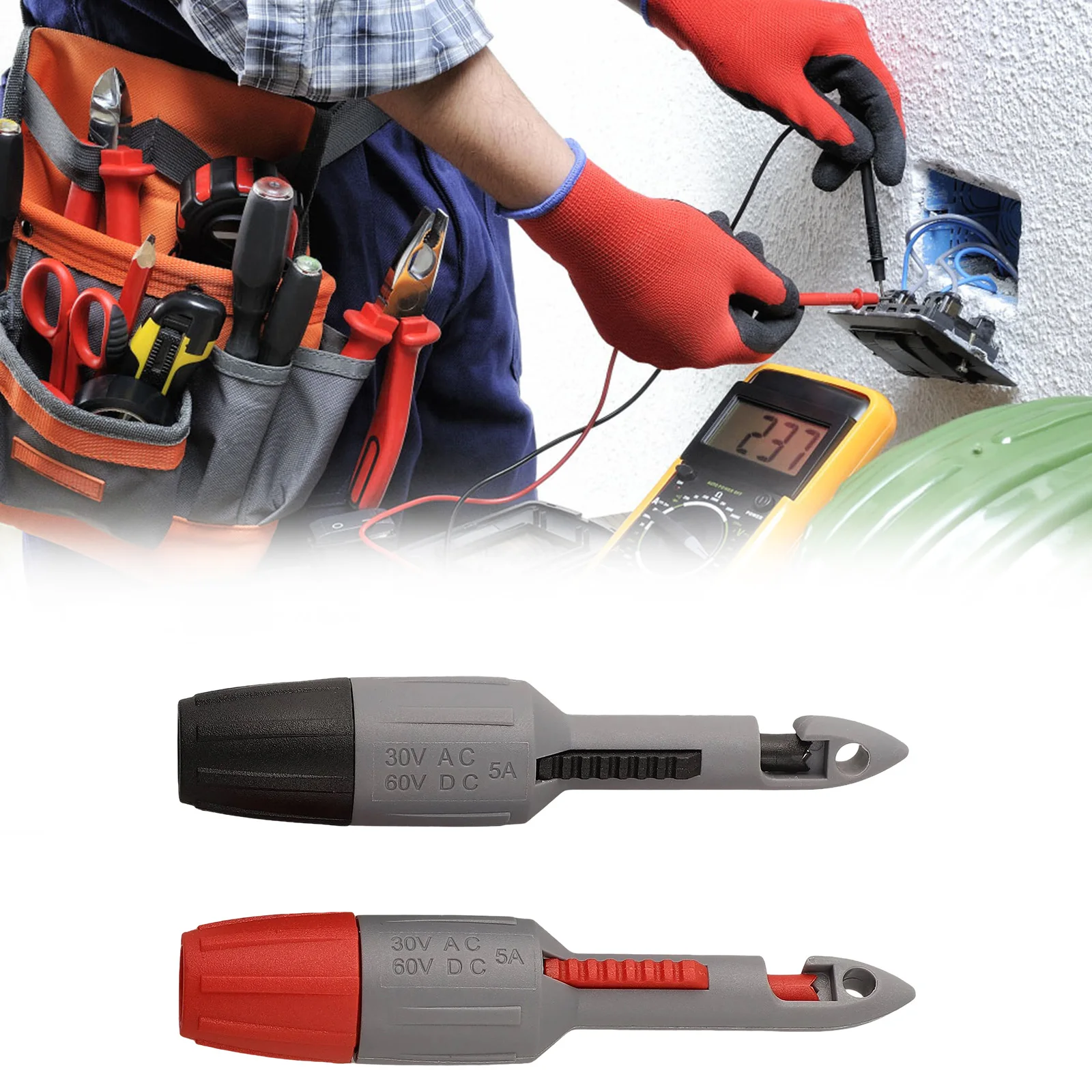 

Piercing Probe Clip Set Heavy Duty Wire Probe Accurate Piercing Cold And High Temperature Resistant Voltage Measurement