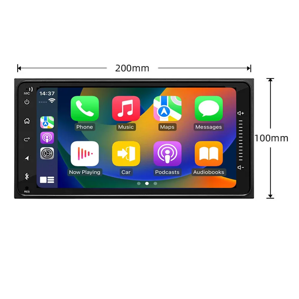 7'' Apple CarPlay Android Auto Head Unit FM GPS Navigatie BT Draadloos Wifi Autoradio voor Urban Cruiser 2008-2014 - afbeelding 2