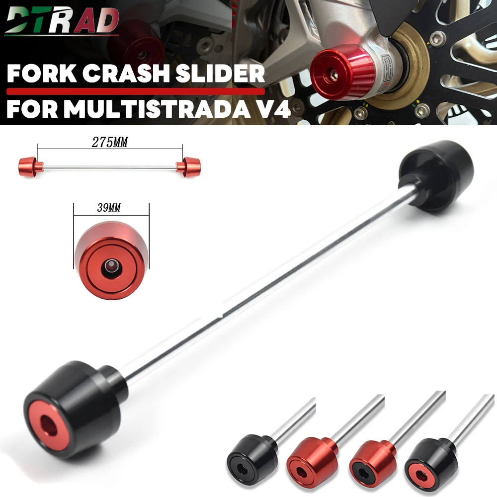 

CNC Front Axle Fork Crash Sliders Protector For DUCATI Multistrada V4 S Pikes Peak / Rally / RS 2021-2025 Motorcycle Accessories