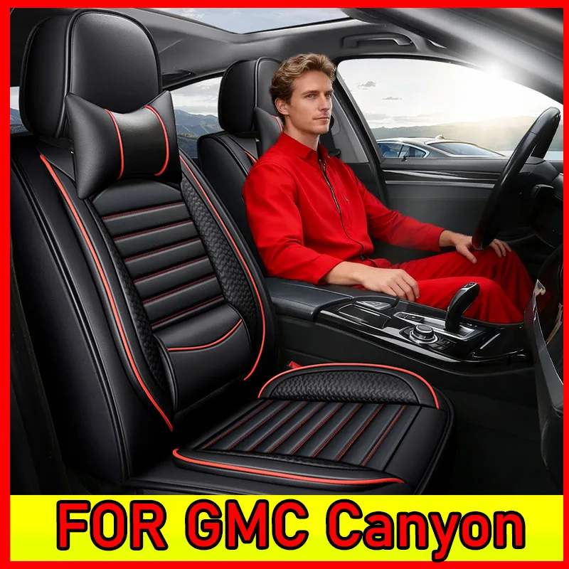 

FOR GMC Canyon Car seat cover artificial leather luxury waist-soft waist-wrapped waterproof wear-resistant seat cover
