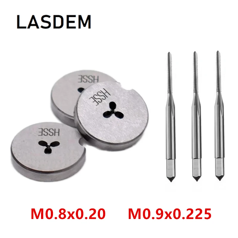 M0.8x0.20 M0.9x0.225 Threading Die Tap M0.8 M0.9 Non Adjustable Thread Rolling Dies Screw Taps for Watch Repair