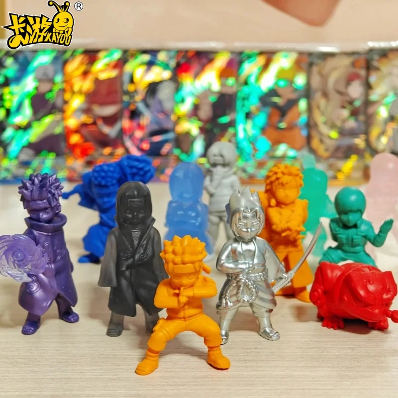 

Original Kayou Naruto Card Uzumaki Naruto Uchiha Sasuke Tsunade Rubber Doll Model Rare Card Figure Anime Game Hobby Gift Toy Box