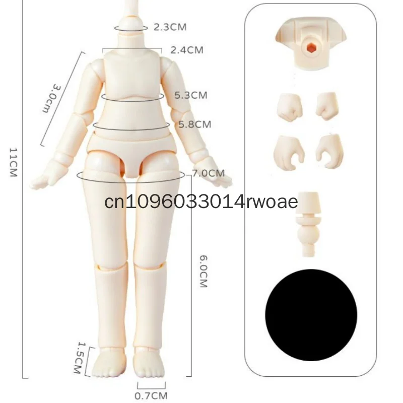 Yumeng Ymy Ob11 Doll Body 2nd Generation Slim Jointed Movable With Extra Hands For Gsc Nendoroid Bjd Doll Diy Custom Modify