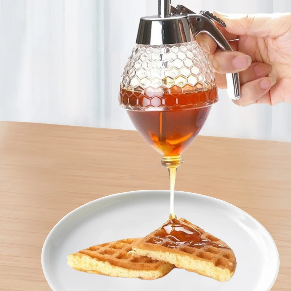 Honey Squeeze Storage Kitchen Honey Container Dispenser Honey Syrup Dispenser ABS Pot Vintage Honeycomb Bottle