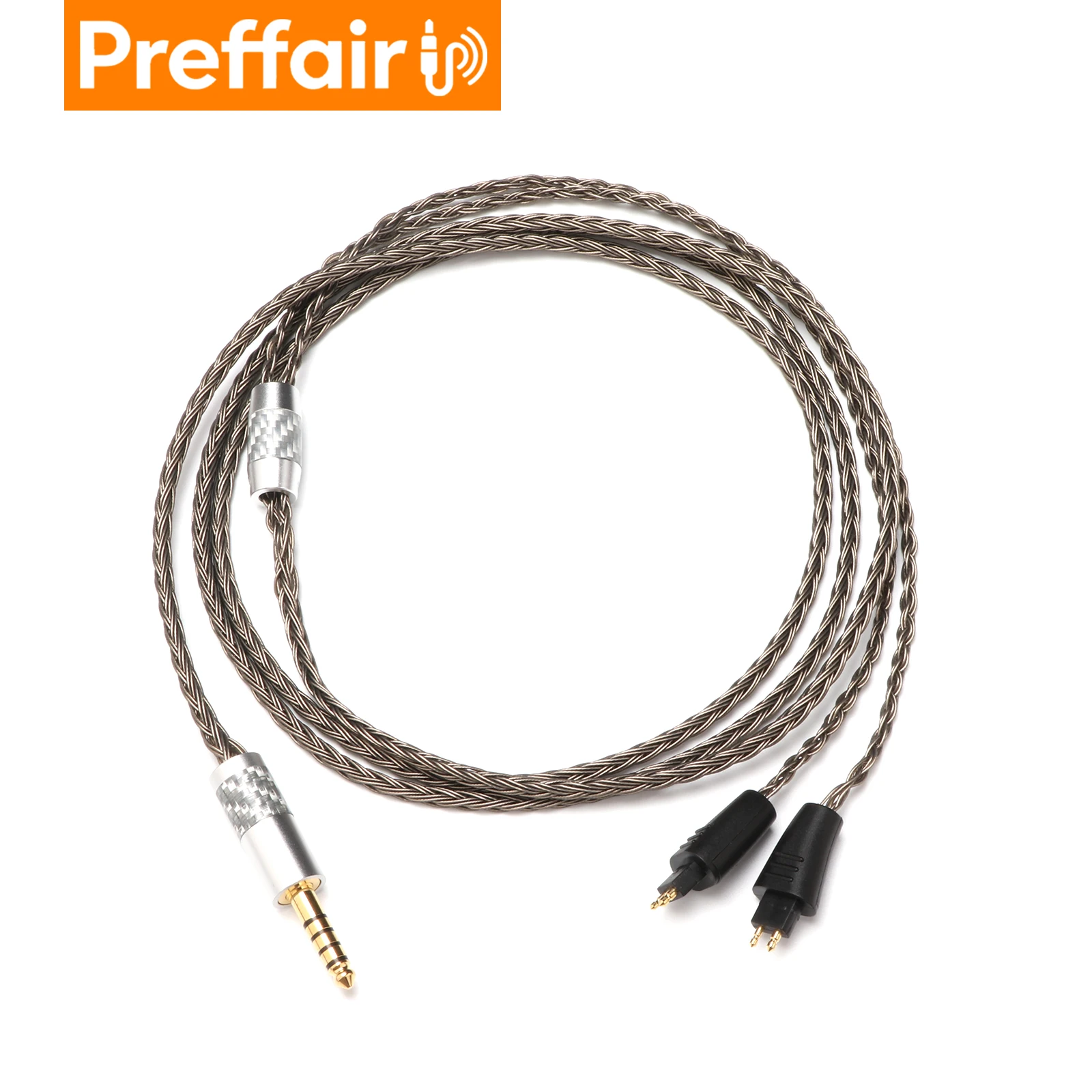 Preffair Replacement Cable for TH900MKII TH610 TH909 2.5mm/3.5mm/4.4mm/6.35mm/4 Pin XLR/Type-C Plug 16 Core OCC Upgraded Cable