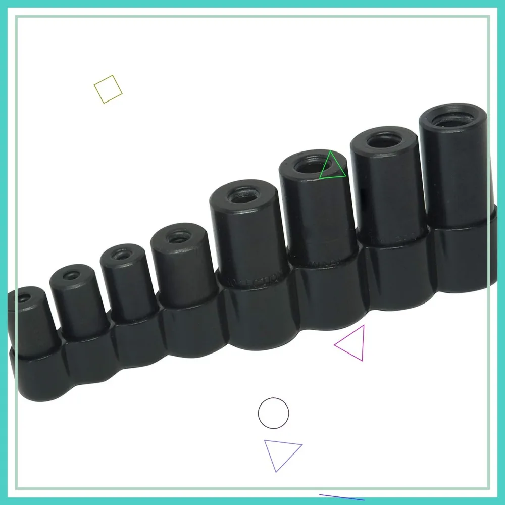 

Набор насадок для метчиков из 8 предметов для плотных помещений, подходит для метчиков M.C.T.I., NPT и метрических метчиков до 1/2 дюйма и 12 мм.