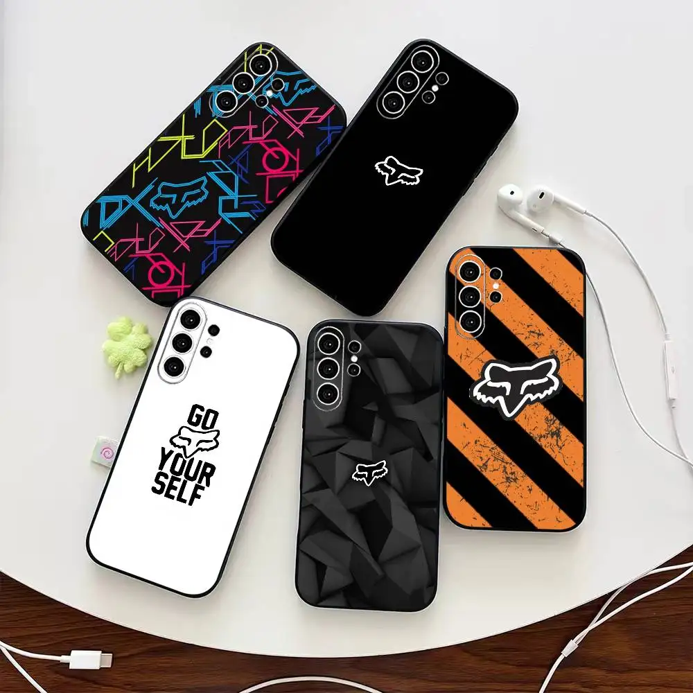 cool F-FoxS logo Racing  Phone Case For Samsung S25,S24,S21,S22,S23,S30,Ultra,S20,Plus,Fe,Note,10,9,5G Black Cover