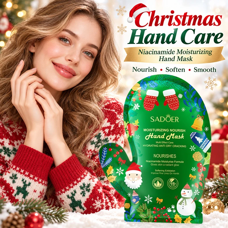 Christmas Gift Foot Masks for Dry,Rough Cracked Feet Heels,Dead Skin Remover-Feet Peeling Moisturizing Hand Mask Winter Skincare