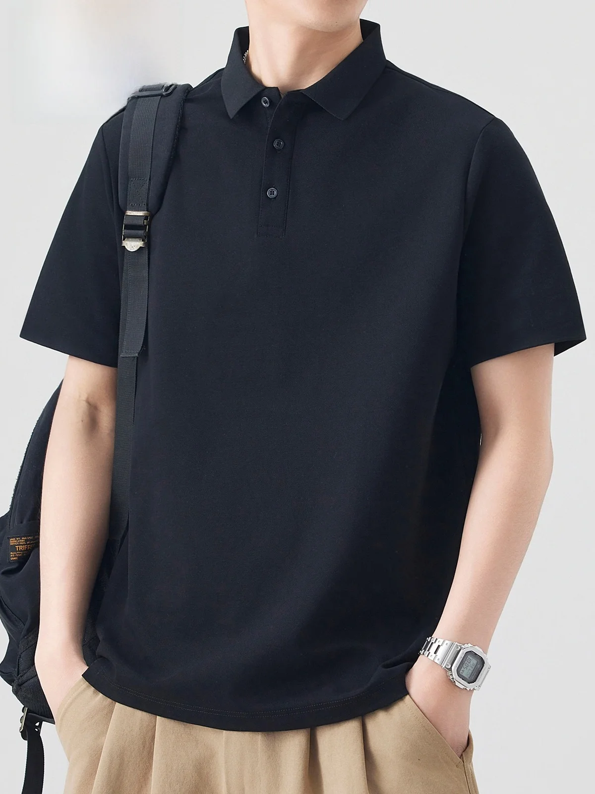 

Spirit Loose Fit Men's ort Sve T-irt Qui Dry Casual irt Summer Faionable Youth Polyester Fiber