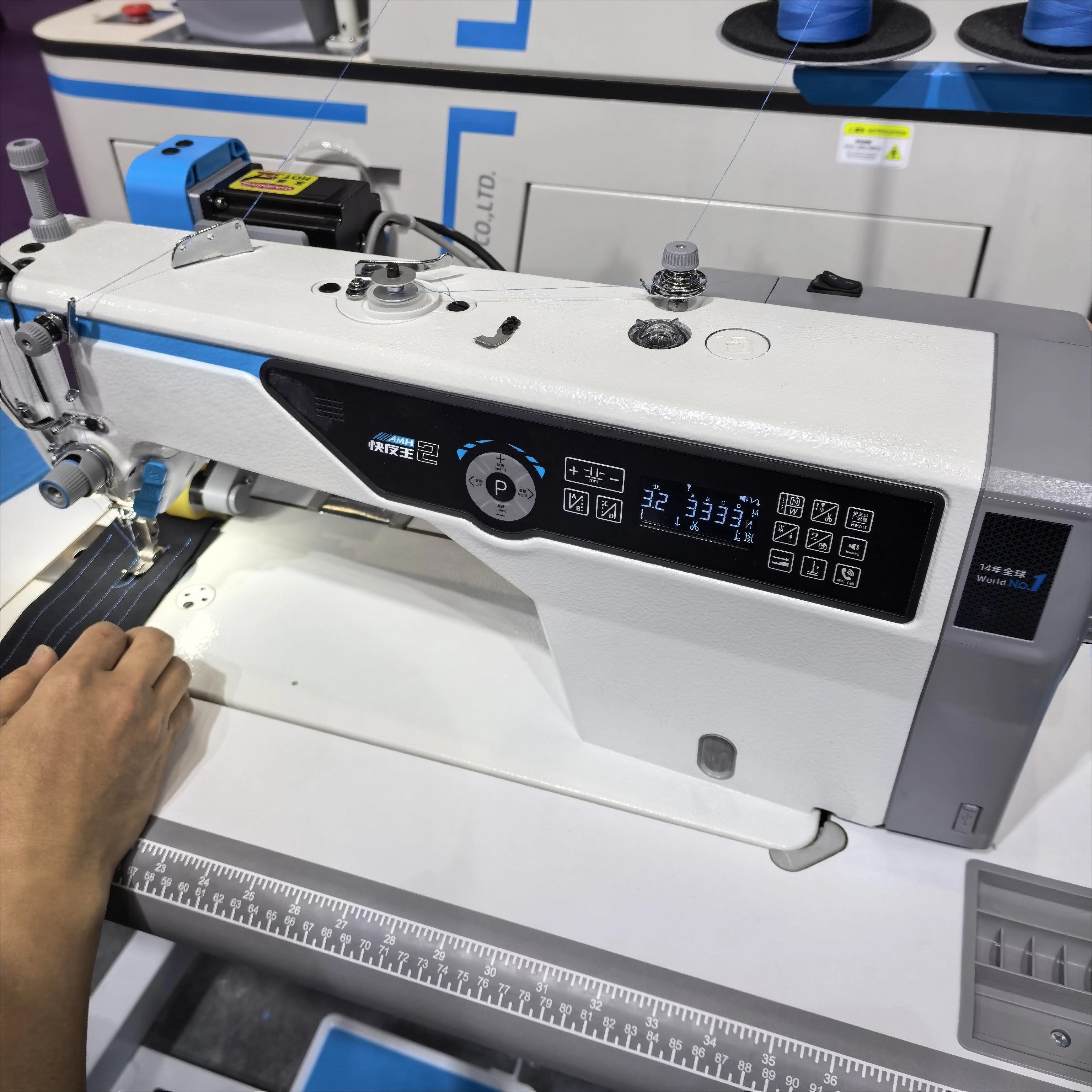 Wang 2 Intelligent Computer Sewing Machine Industrial Flat Machine Dual Core AI Chip Fabric Adaptive Sewing Machine