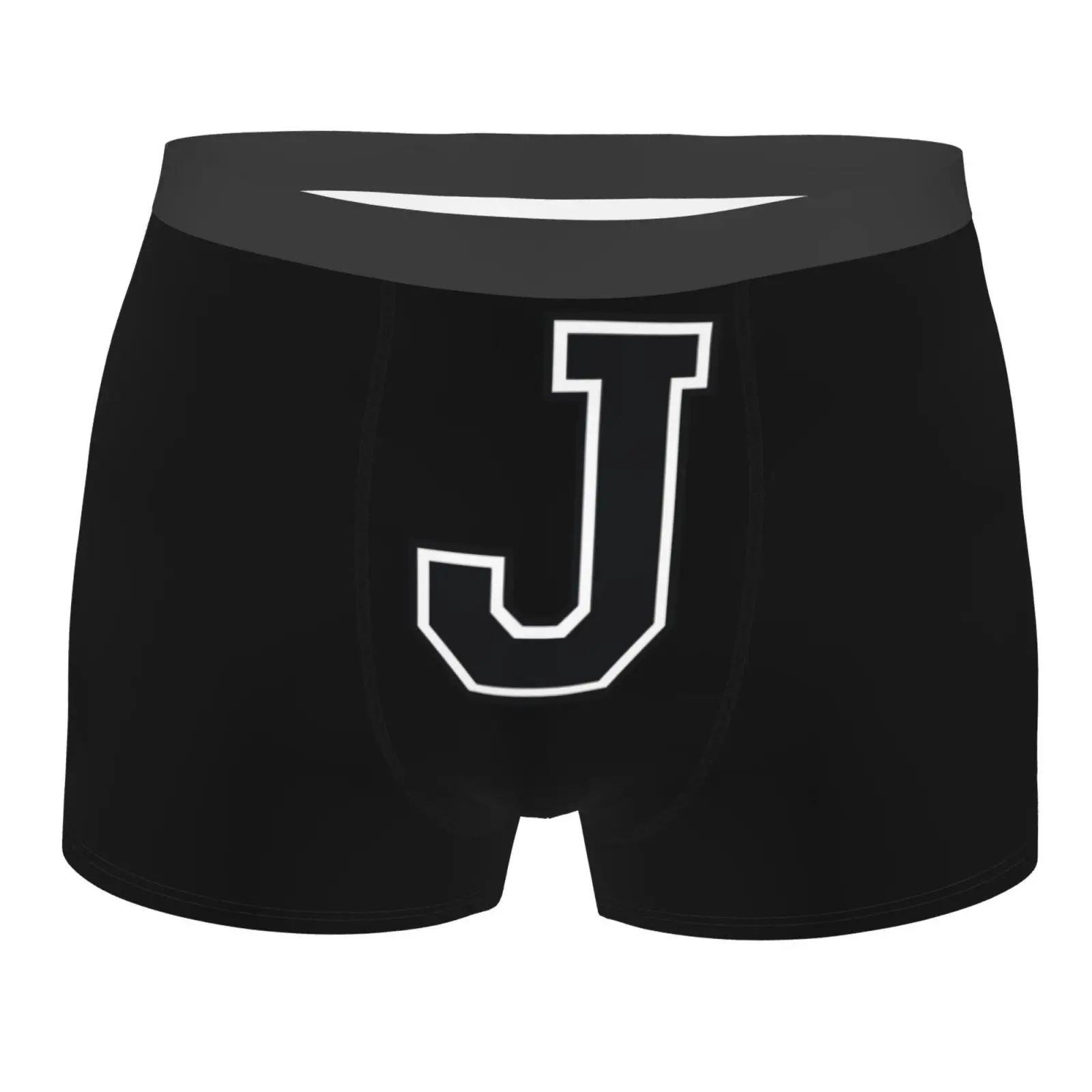 

Мужское нижнее белье с узором Capital Letter J, здоровые, мягкие, удобные, высококачественные мужские трусы, стильные, модные, повседневные спортивные трусики