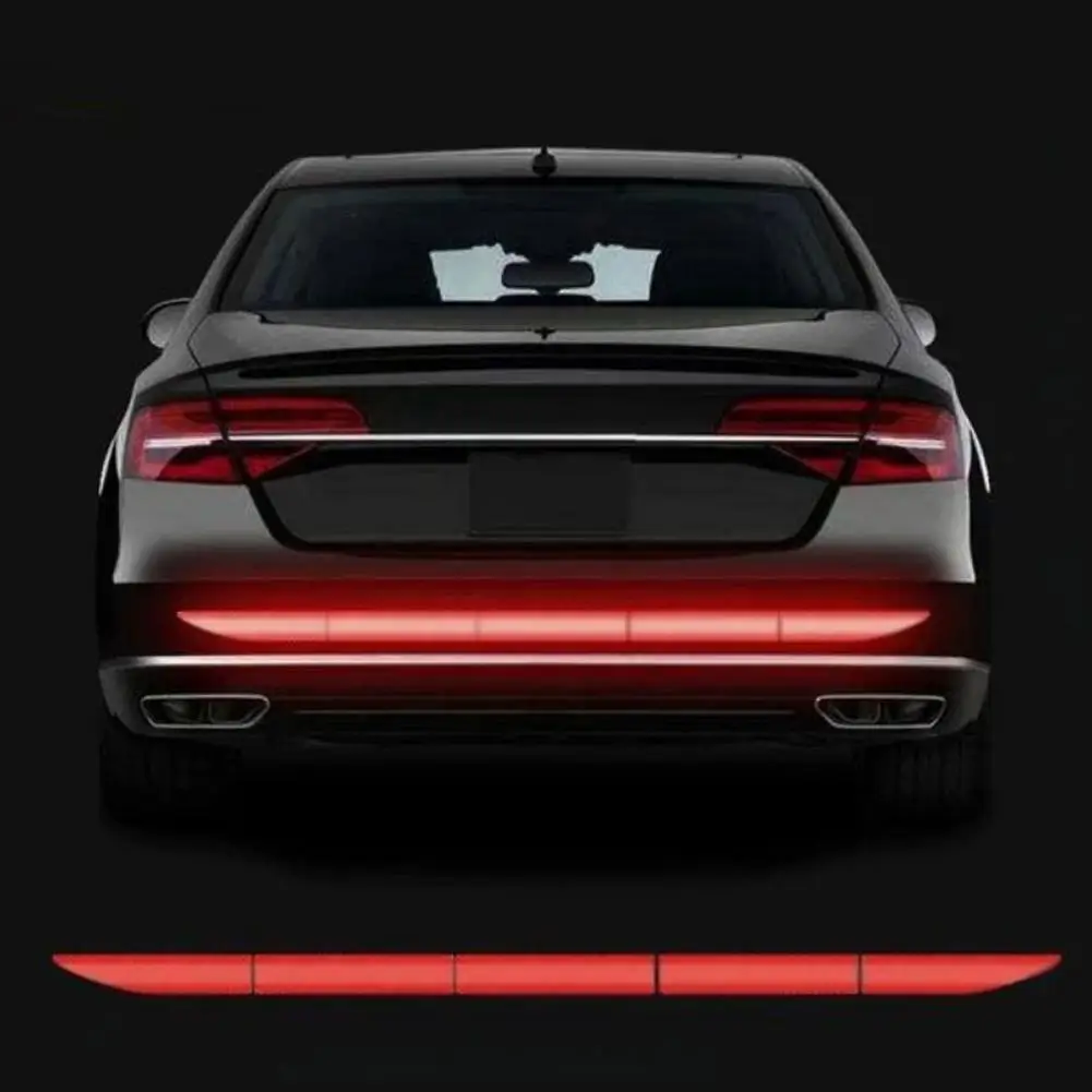 سيارة ملصق عاكس تحذير شريط أمان المضادة للتصادم تحذير عاكس اكسسوارات السيارات جذع ملصقات عاكسة A0J5