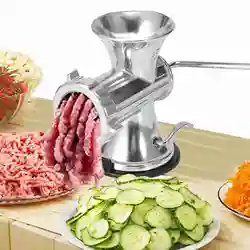 Aluminum Alloy Manual Meat Grinder Sausage Stuffer Grinding Machine Home Kitchen Accessory