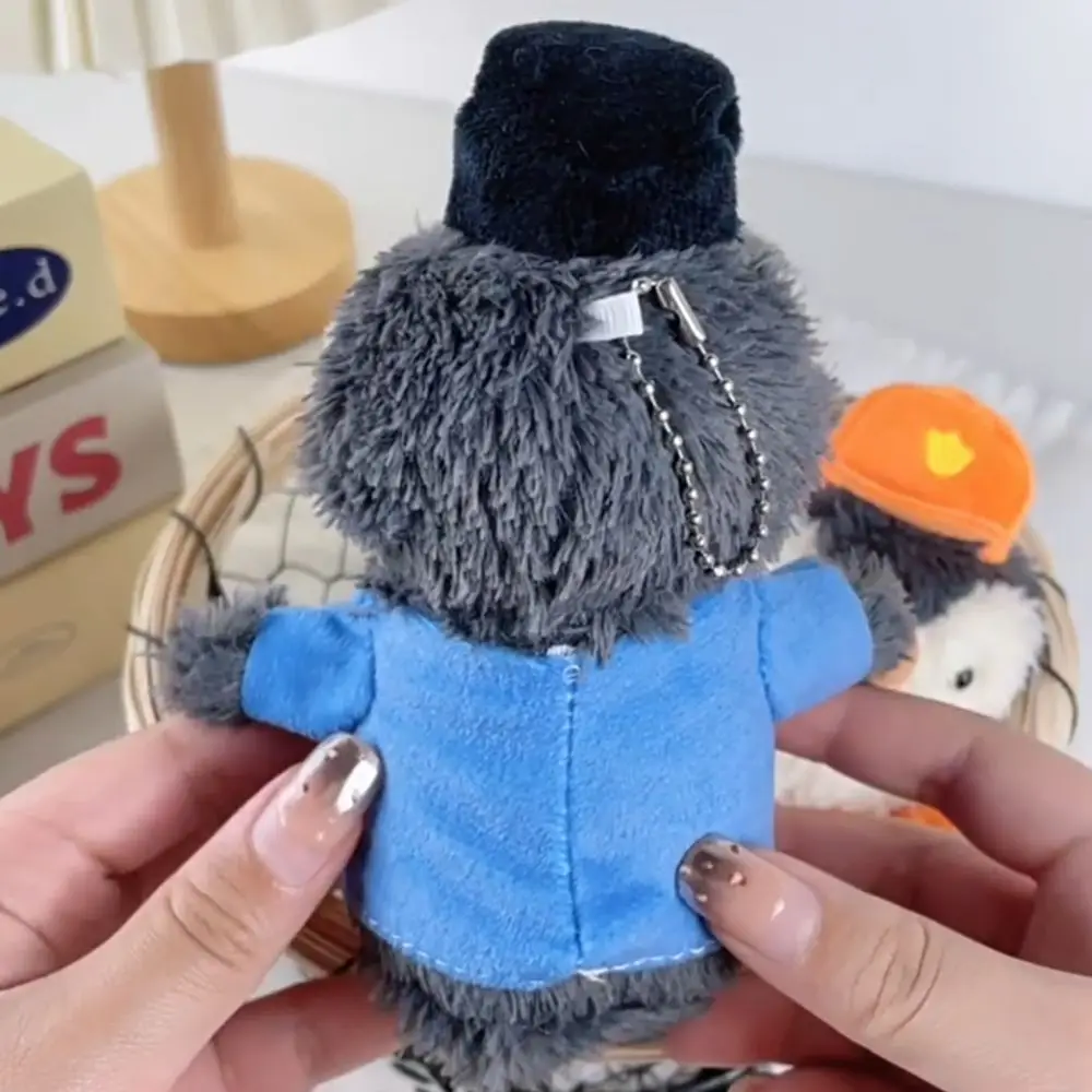 ソフトピーナッツペンギンぬいぐるみキーリング漫画動物ふわふわペンギンぬいぐるみキーホルダー面白いクリエイティブぬいぐるみペンダント女の子/男の子