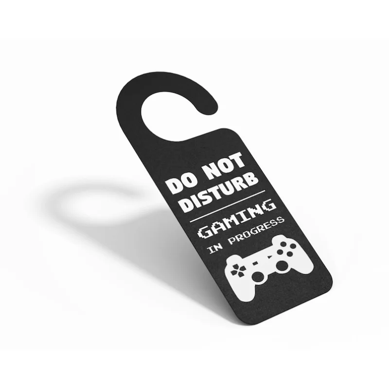 Gaming Door Hanger - Do Not Disturb - Door Sign - Gamers