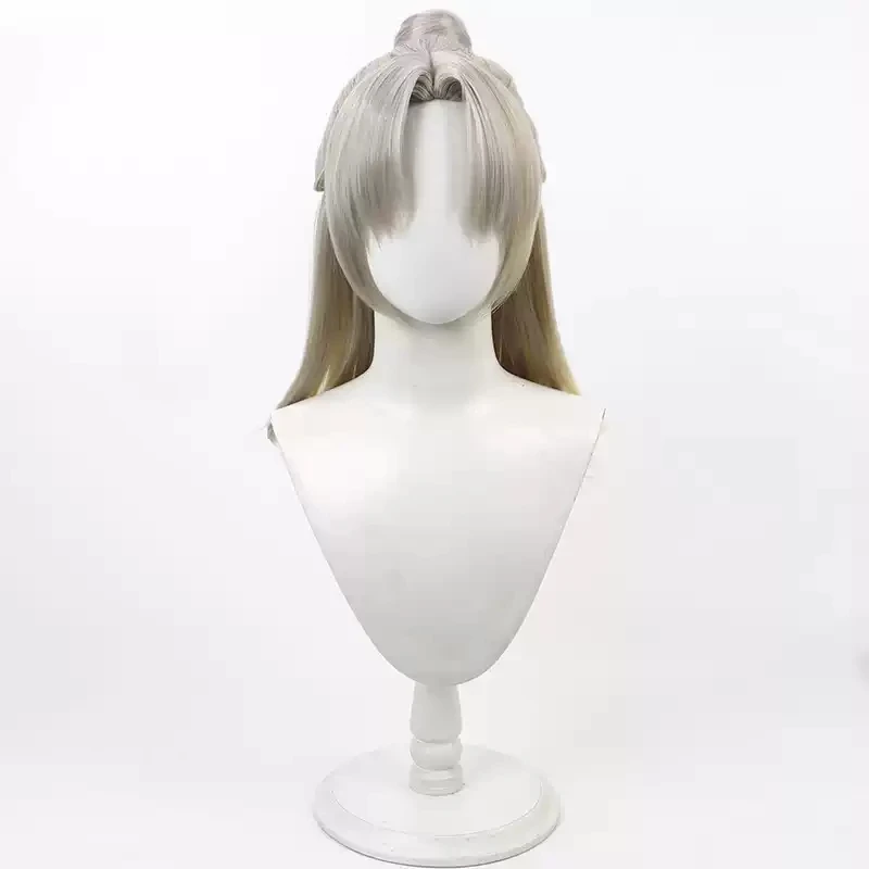 Arknights Ji Shu Cosplay Wig Heat Resistant Synthetic Hair Halloween Party Role Play + Wig Cap