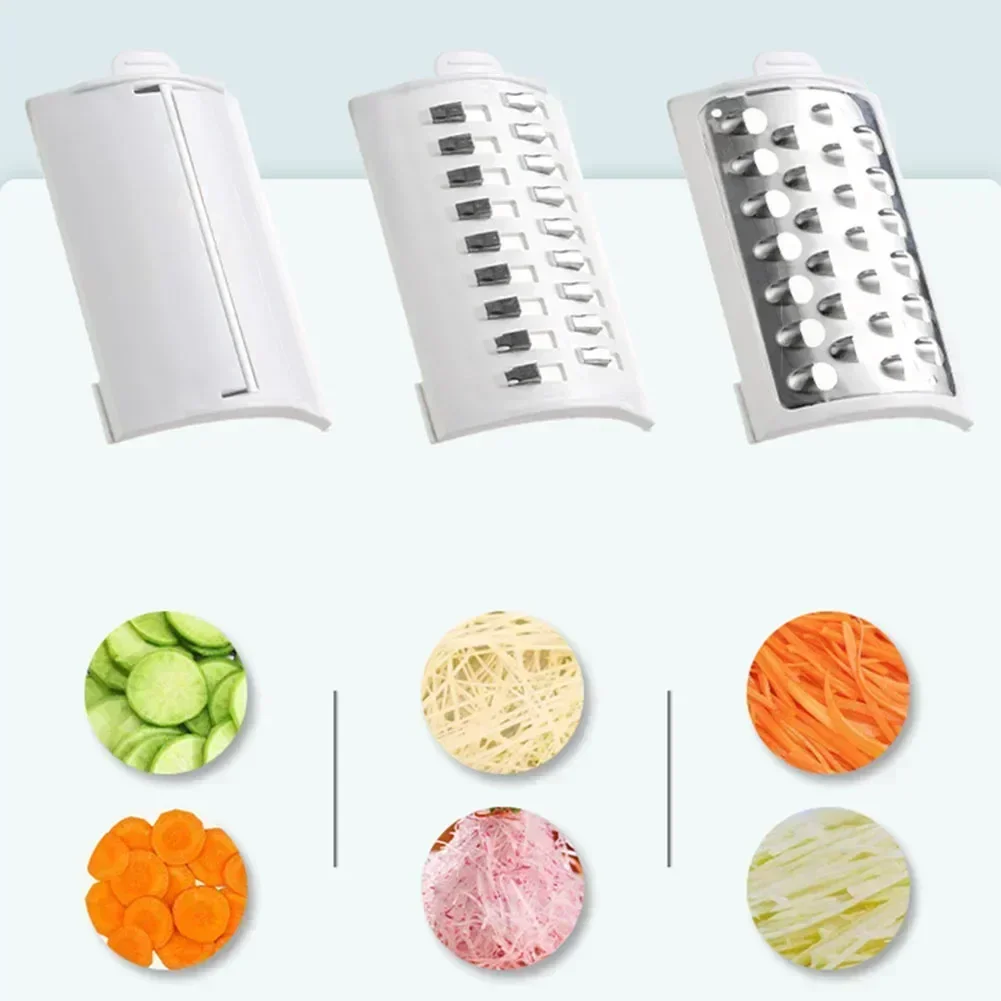 Electric Rotary Vegetable Slicer Vegetable Cutter Slicer Shredder Automatic Chopper Shredded Grater Fruit Section Kitchen Tool