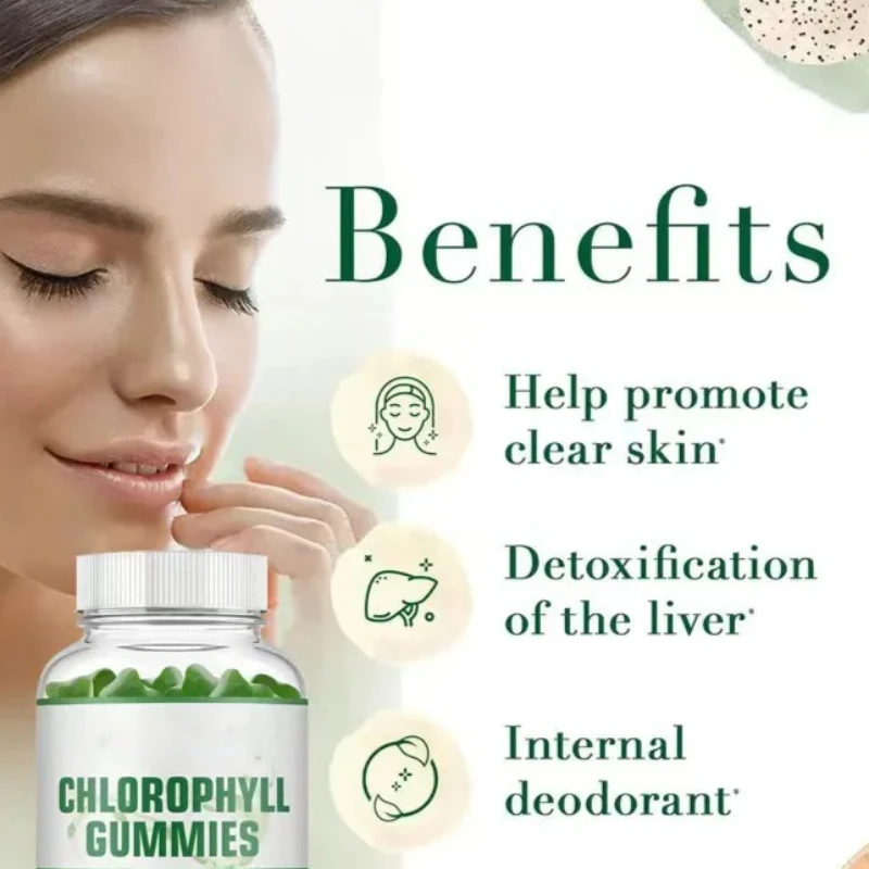 

Chlorophyll gummies balance nutrition, improve immunity, promote skin health, reduce wrinkles, relieve fatigue