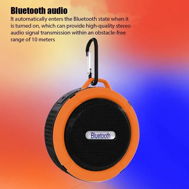 outdoor suction cup Portable Bluetooth speaker waterproof mini car subwoofer small speaker wireless hands-free speaker