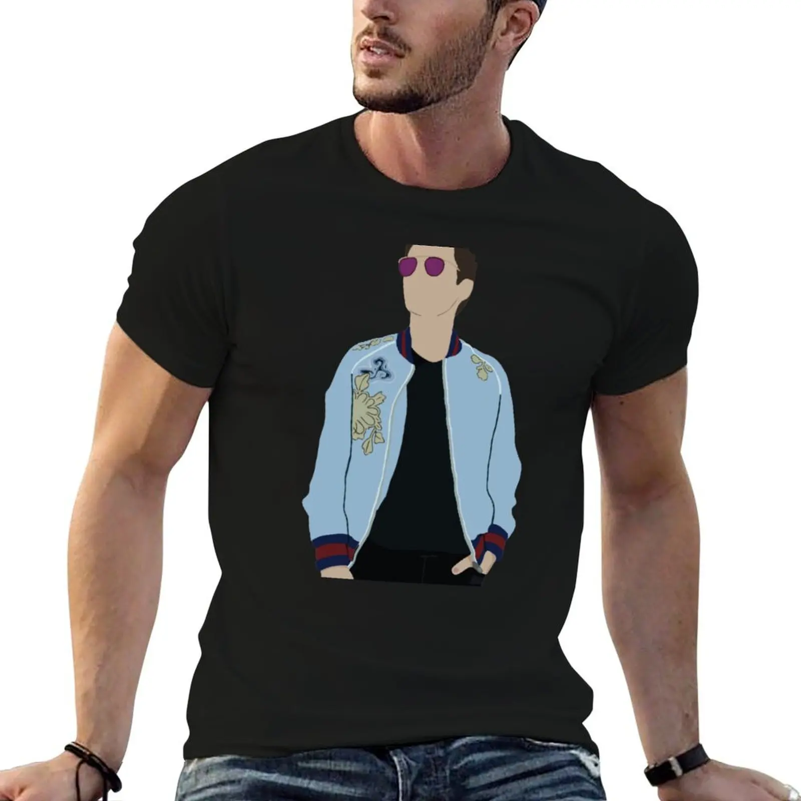 Matt Bellamy Silhouette Camiseta anime camisetas para homens camisetas gráficas camisetas com estampas