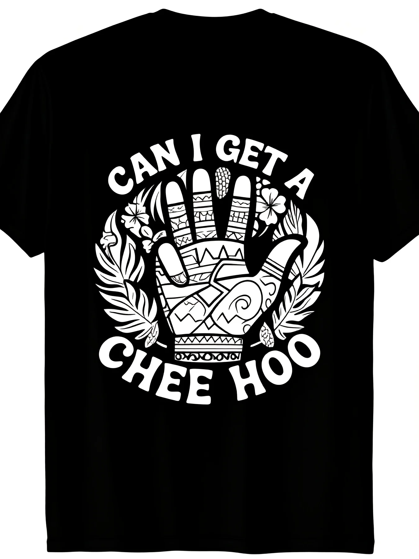 Men'S Unisex Pacific Islander Chee Hoo Graphic T-Shirt Heavyweight Pure Retro Polynesian Design with Hawaiian Tribal Print Maori Tattoo Art Breathable Sweatwicking and Soft Suitable for Daily Commutes Lounging at Home and Casual Wear