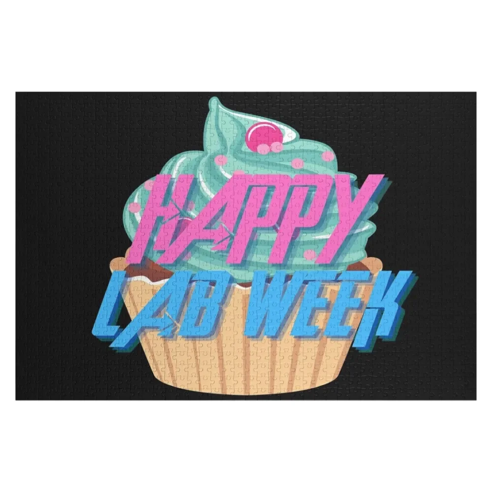 

HAPPY LAB WEEK CUPCAKE MEDICAL LABORATORY SCIENTIST Jigsaw Puzzle Custom Gift Personalized Puzzle