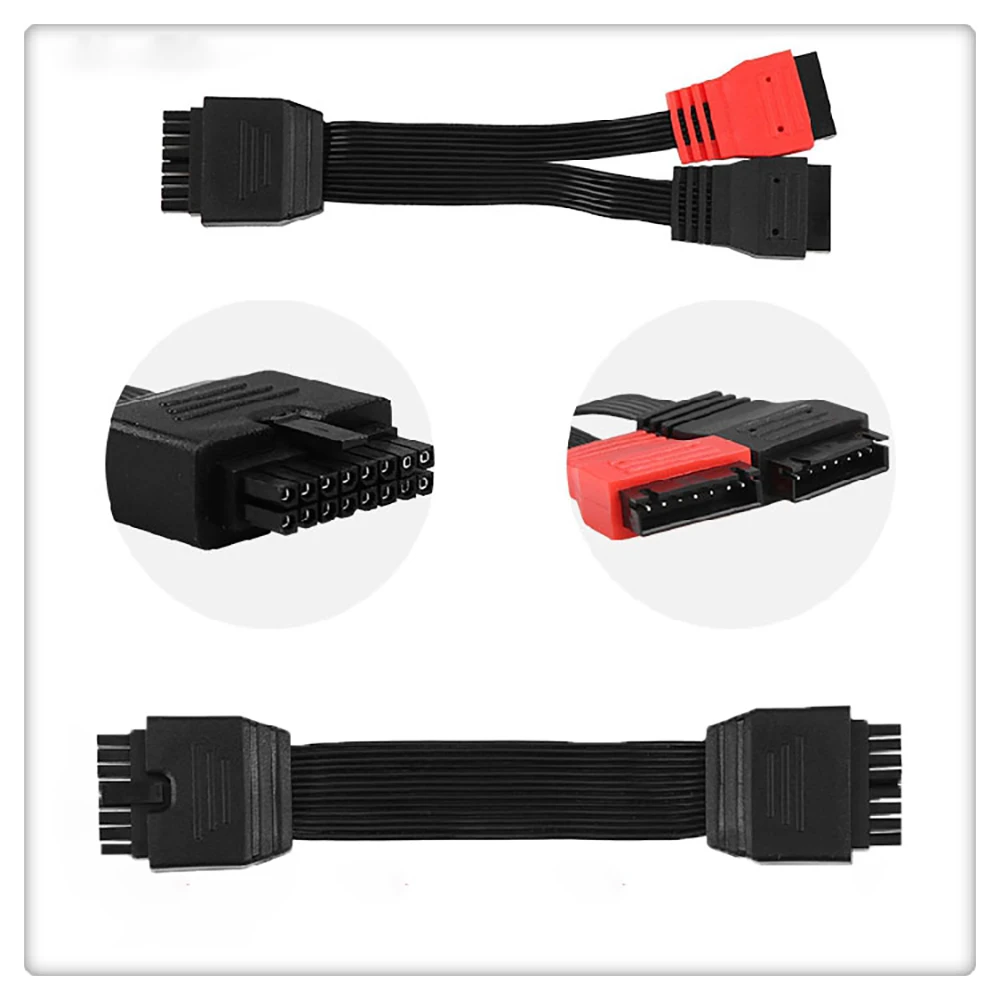 1pcs 7S 12S 14S Lipo Battery Balance Connector Silicone Wire Cable for 16P To16P 7P Female to Male RC  Balance plug adapter