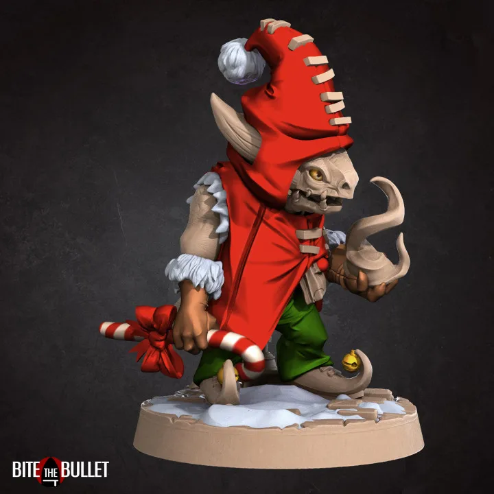 Modelo de resina en miniatura de Papá Noel, búho, gato, Kobold Man, elfo, juego de mesa Dnd, modelo de Ajedrez de guerra sin pintar