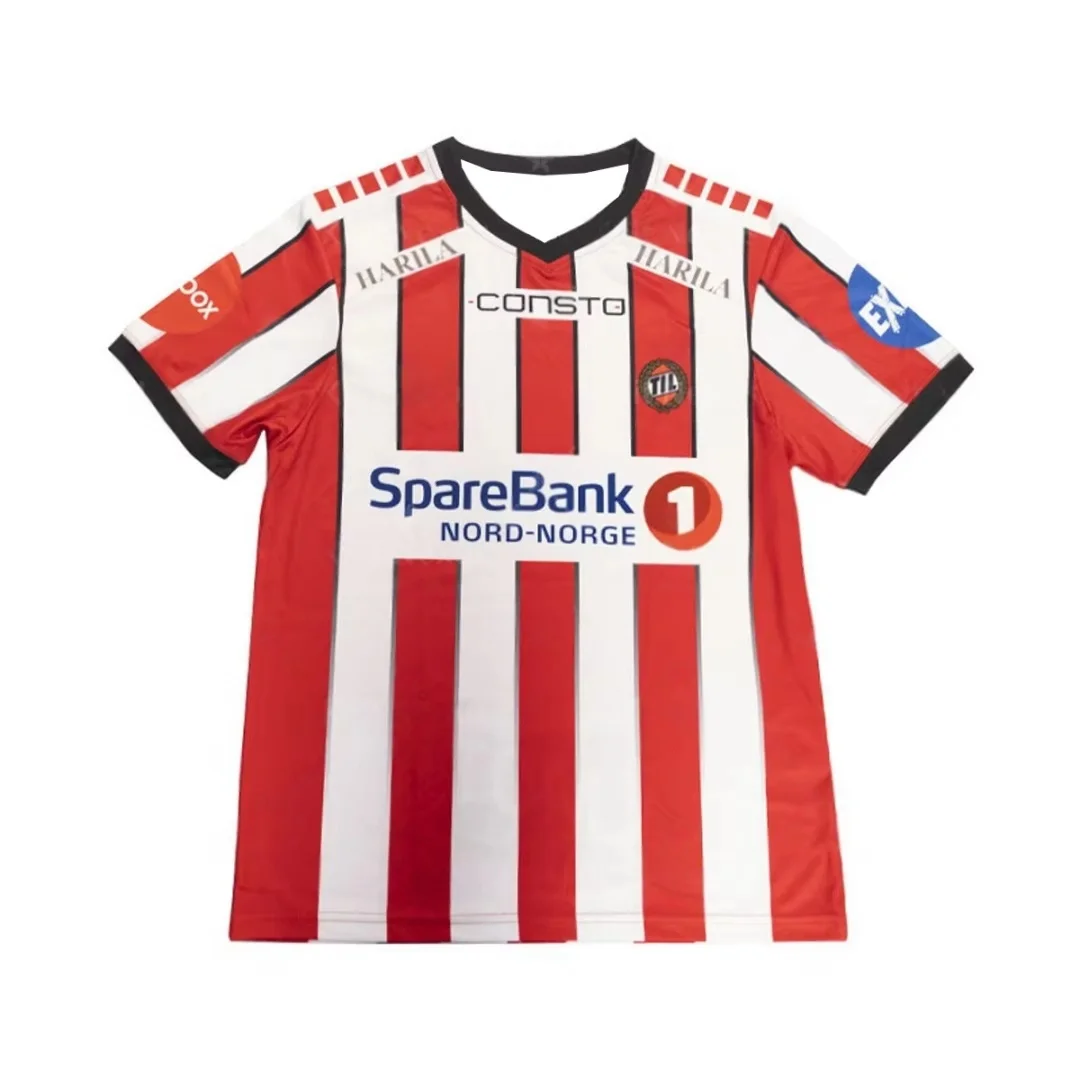 25--26 Tromso IL Home football jersey Autumn Sports Leisure Dry Quickly Mens T shirt Kids Clothes Women's Clothing