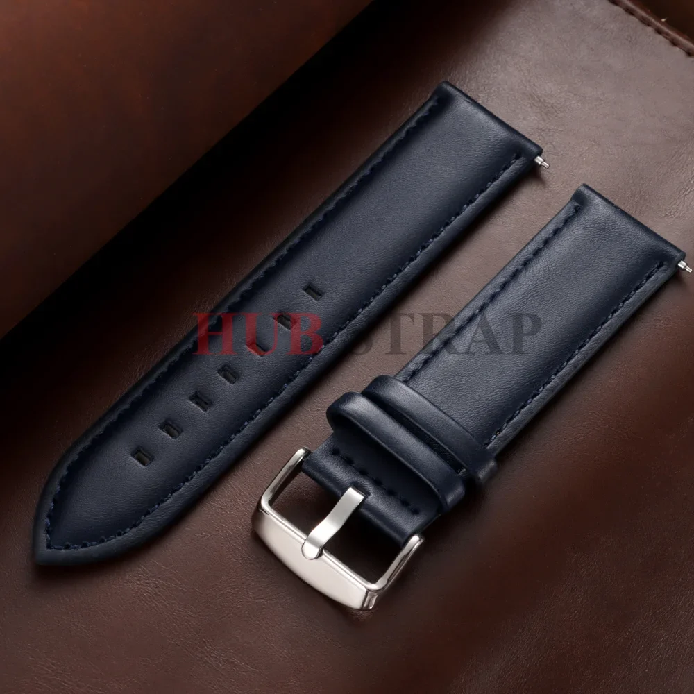18mm 20mm 22mm Schnellverschluss Echtleder-Uhrenarmband für DW für Omega Schwarz Braun Rot Dornschließe Uhrenzubehör – Detail 14